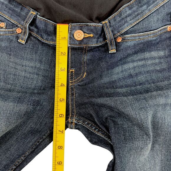 H&M & Demim Blue Skinny Fit Stretch Panel Maternity Jeans Womens Size 6 - Picture 9 of 10